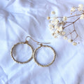 Lauhala Small Circle Hoops