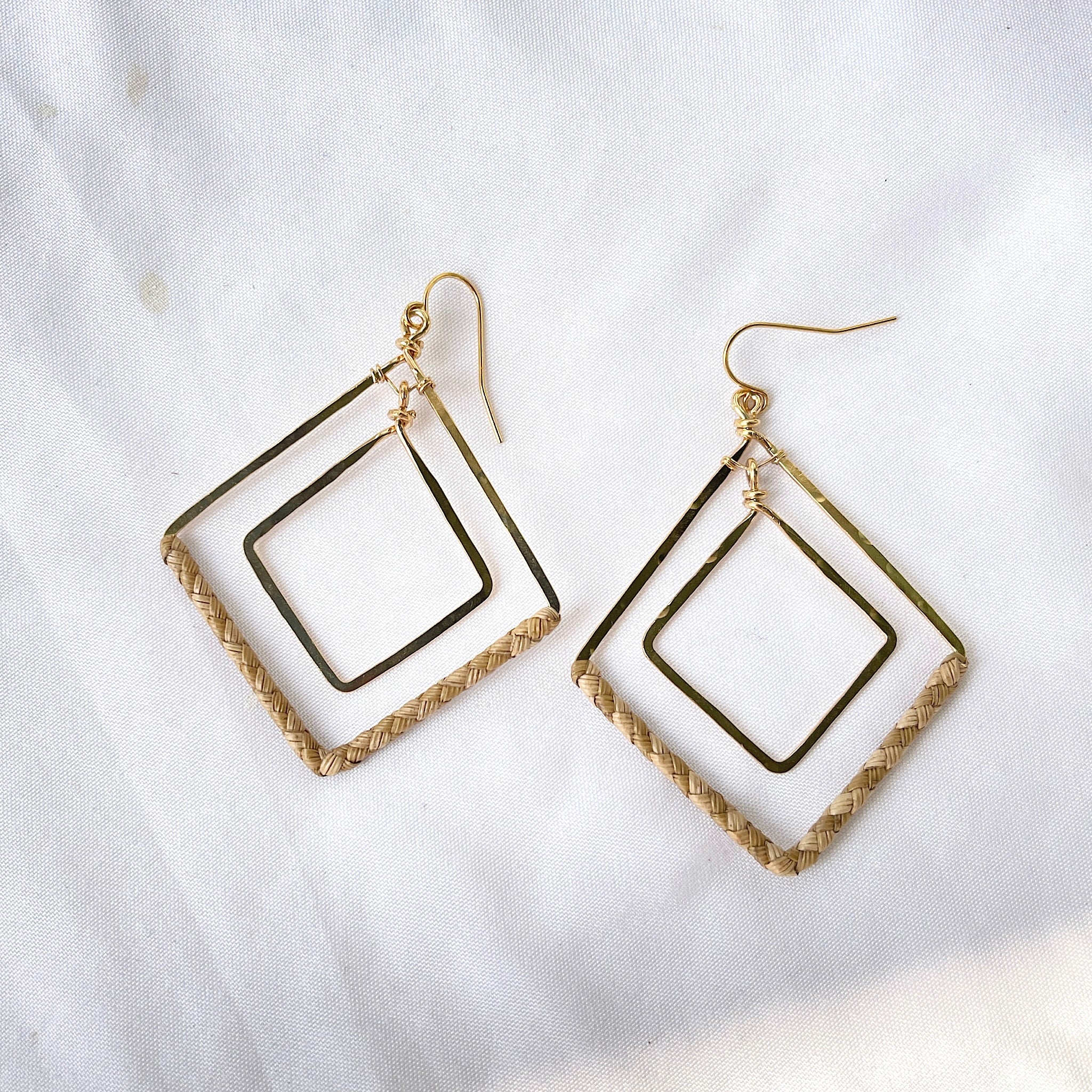 Diamond Lauhala Earrings