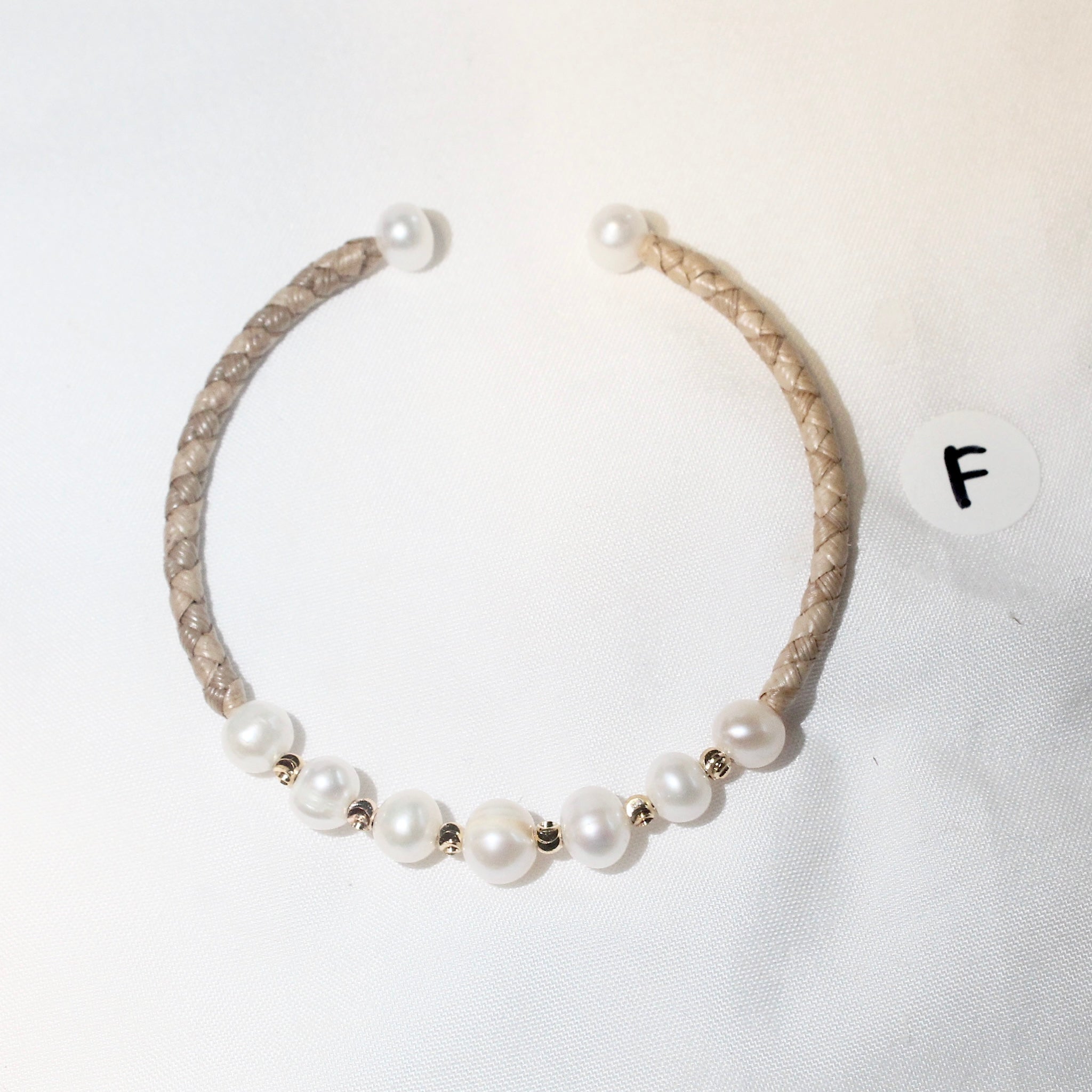 Lauhala Fresh Water Pearl Cuff