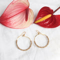 (PRE-ORDER) Small Lauhala Circle Earrings