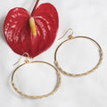 Large Lauhala Hoops (PRE-ORDER)