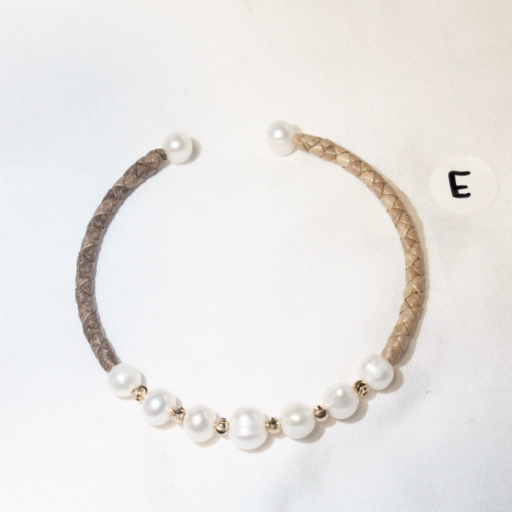 Lauhala Fresh Water Pearl Cuff