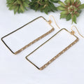 Lauhala Rectangle Hoops