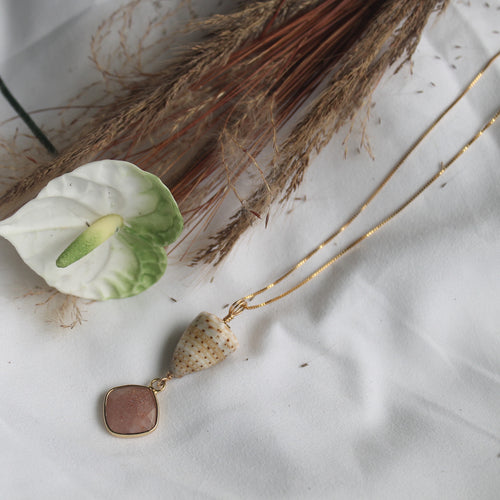 Sandstone Cone Shell Necklace