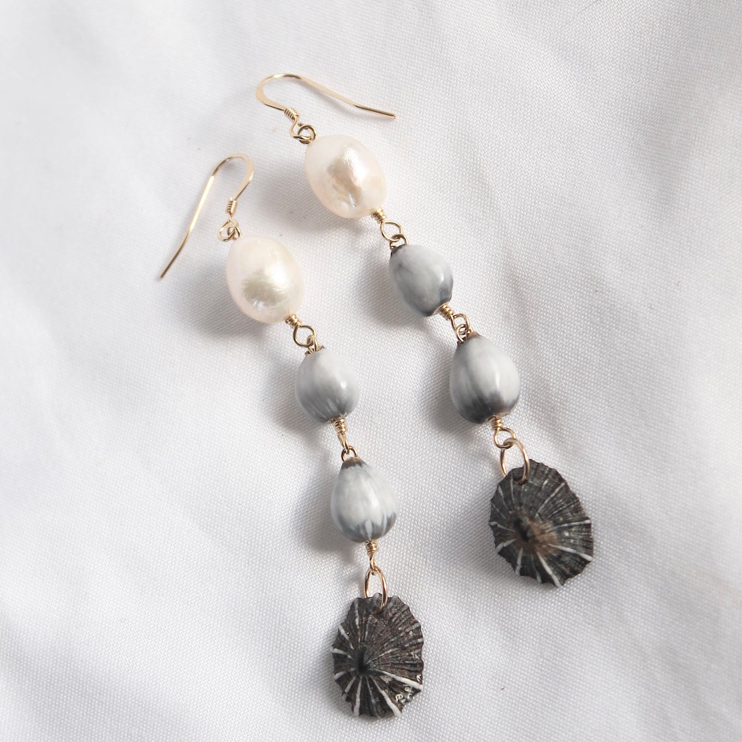 Pū’ohe’ohe Opihi Pearl Earrings