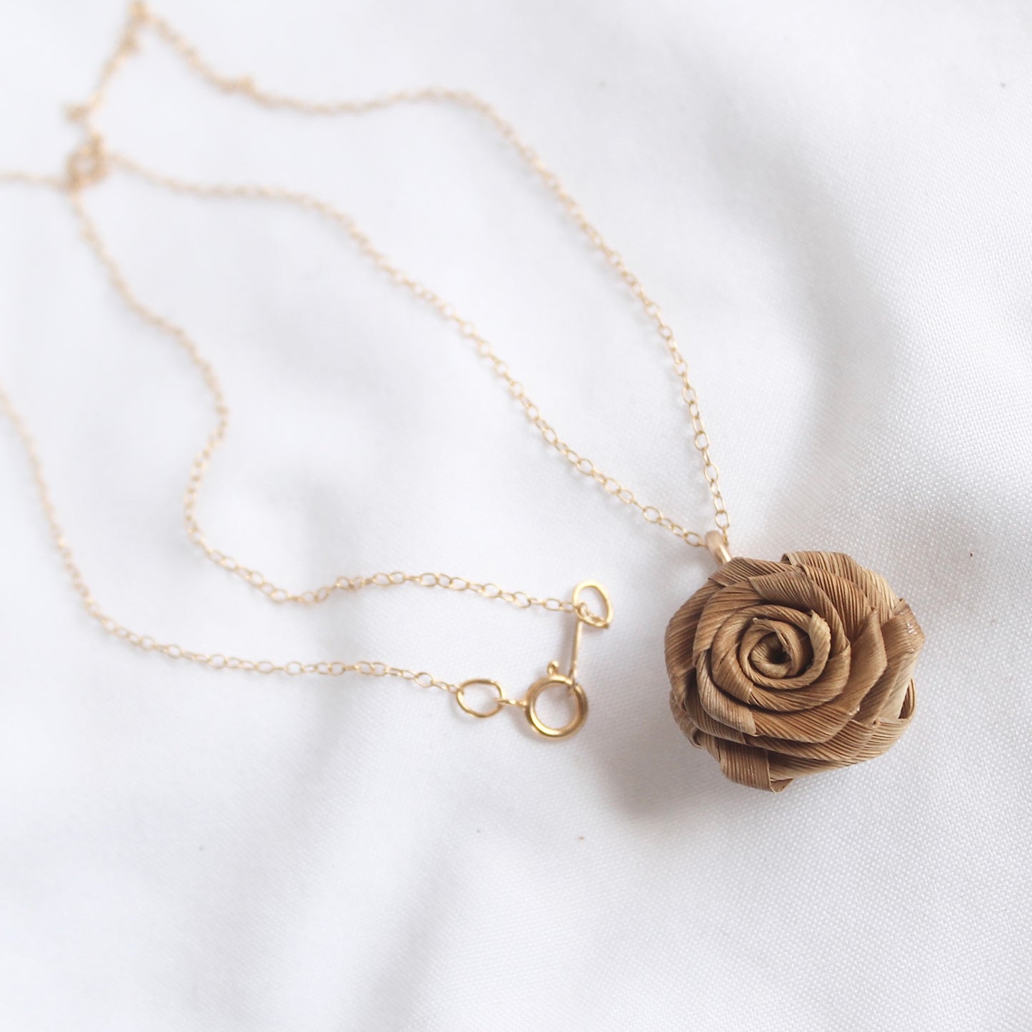 Lauhala rose Necklace