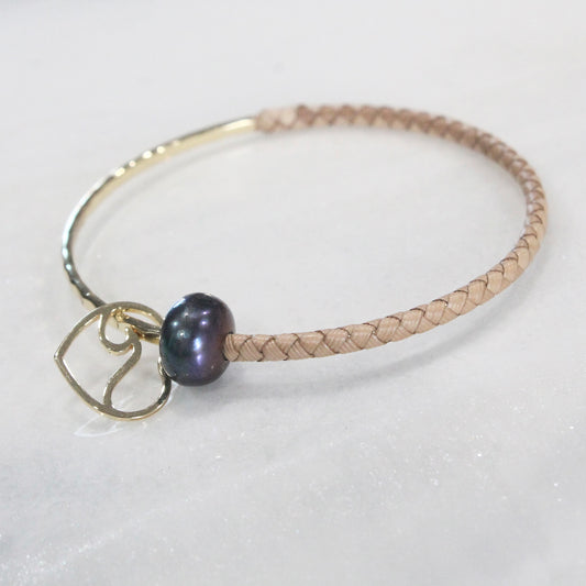 Lauhala Charm Bangle