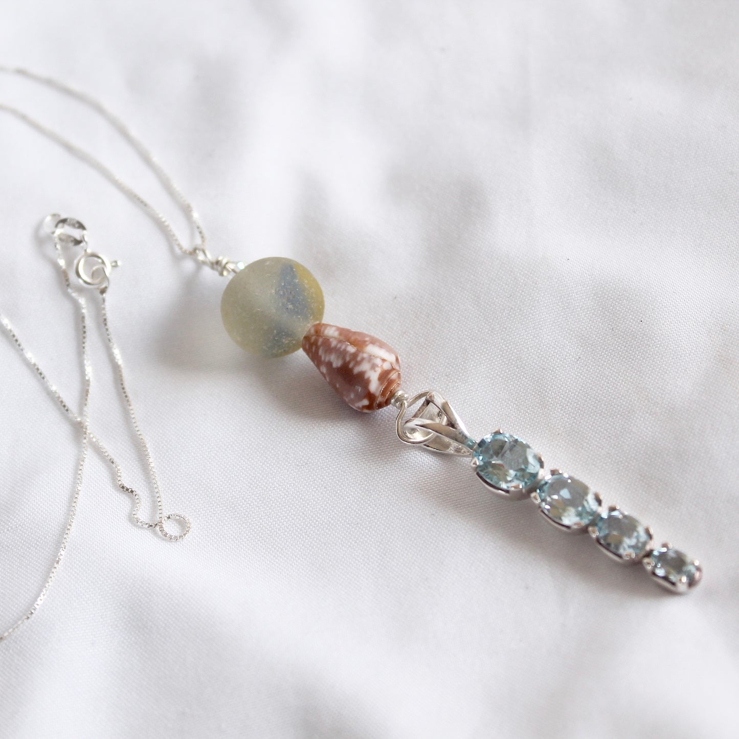 Blue Topaz Ocean Necklace