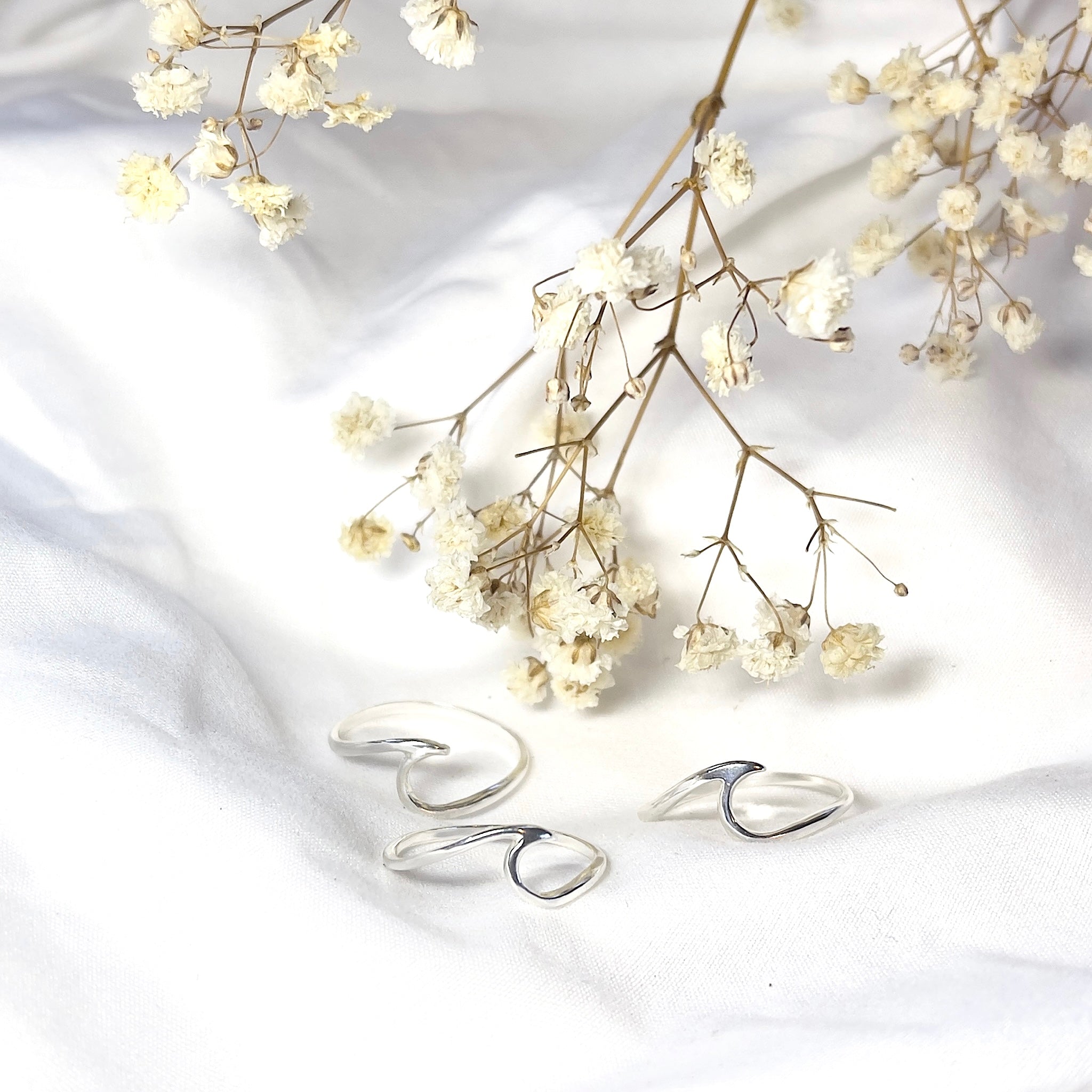 Sterling Silver Wave Ring