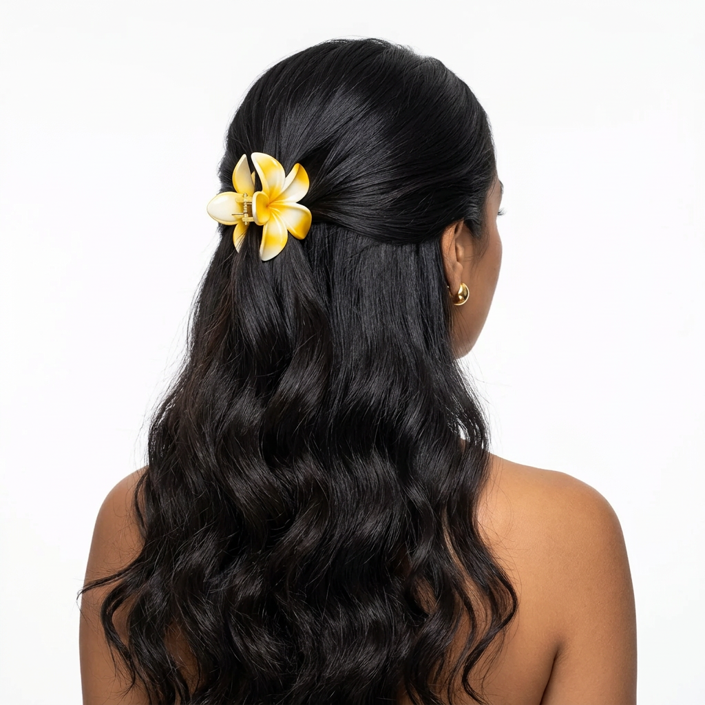 Plumeria Hair clip