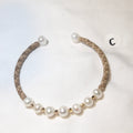 Lauhala Fresh Water Pearl Cuff